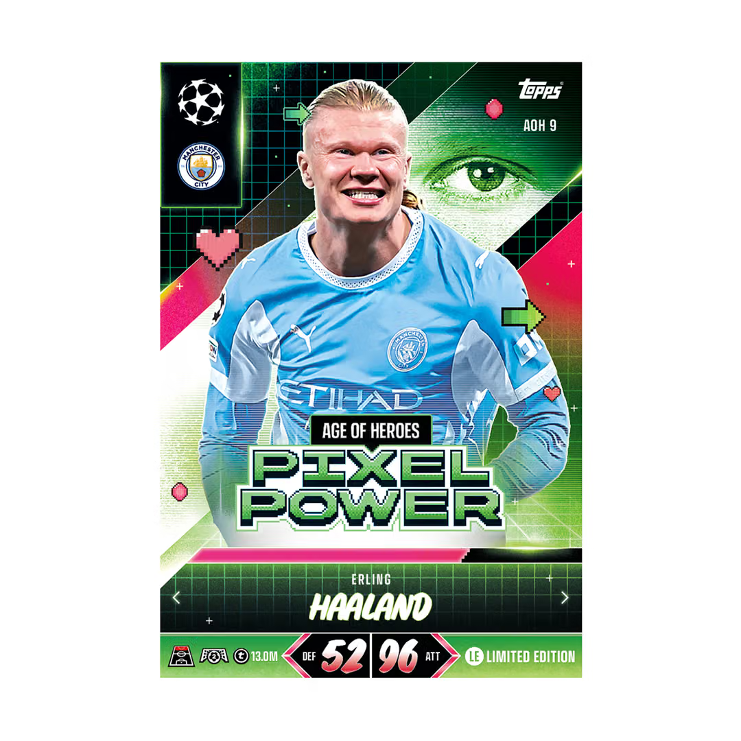 Match Attax 2026/27 Booster Tin – 36 Cards + 4 Exclusive Age of Heroes LEs