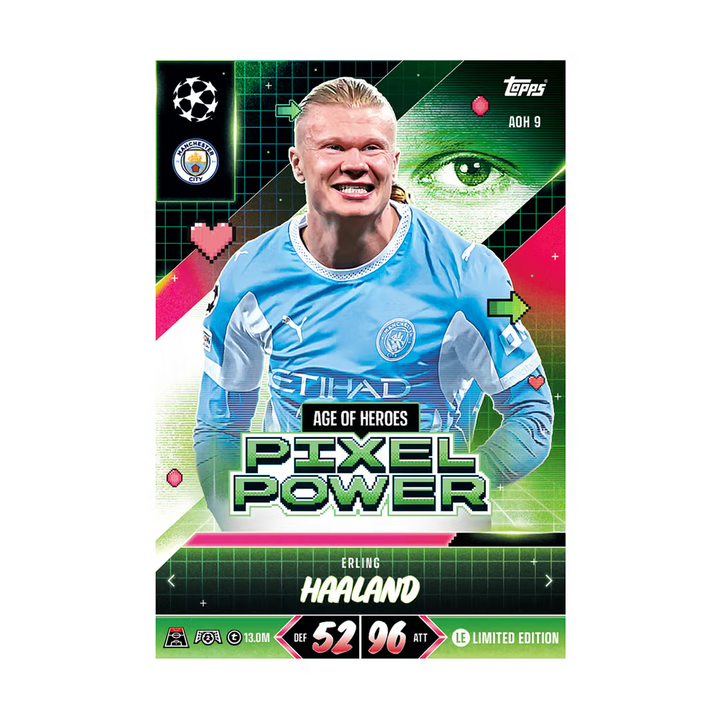 Match Attax 2026/27 Booster Tin – 36 Cards + 4 Exclusive Age of Heroes LEs