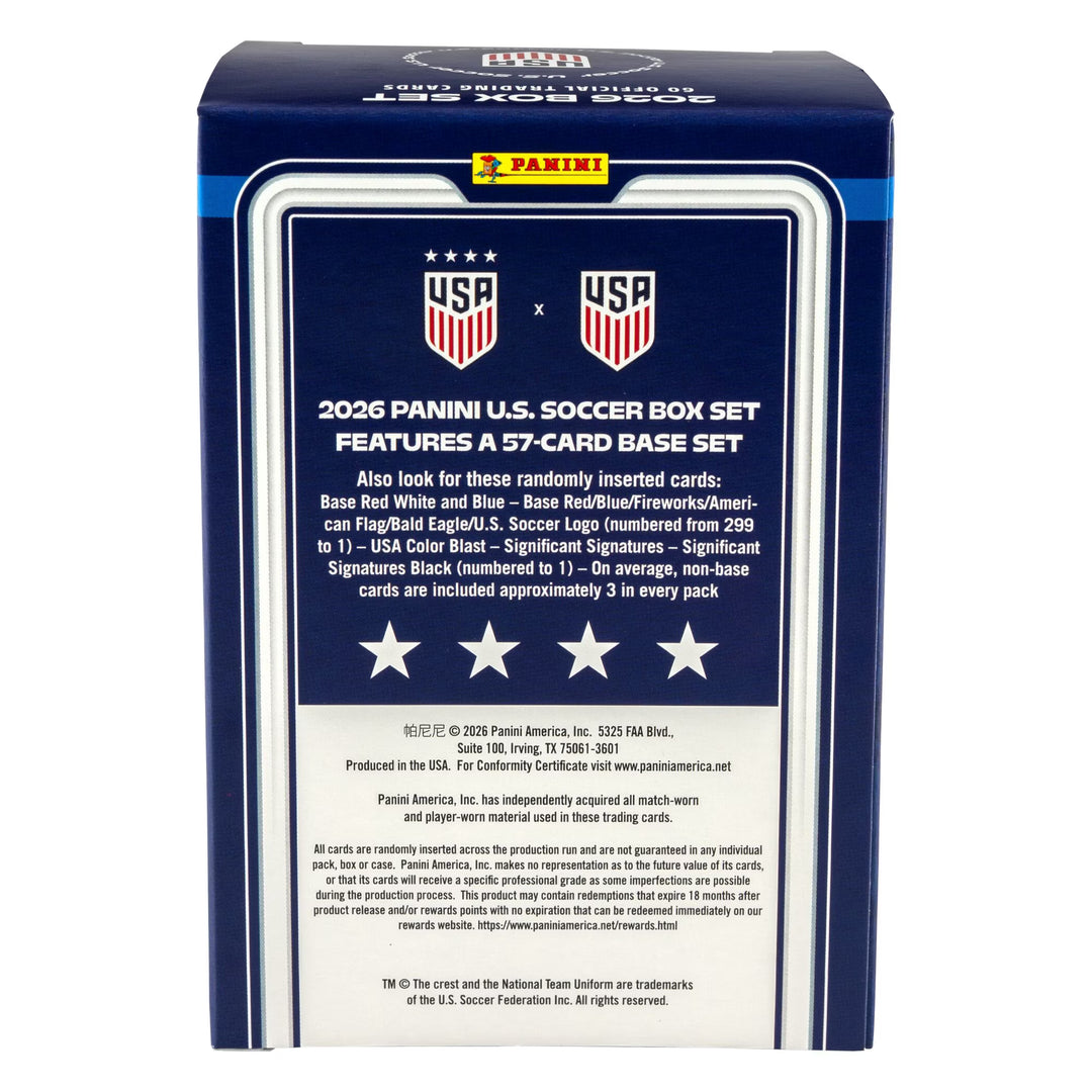 2026 Panini Instant U.S. Soccer USMNT &amp; USWNT Trading Card Box Set - 60 Official Cards