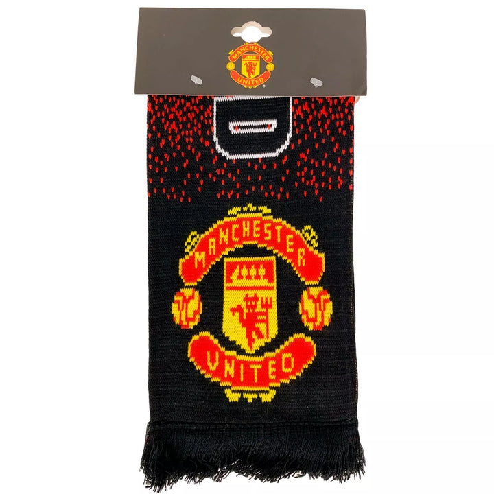 Manchester United FC Woven Crest Scarf - Official Supporter Scarf image 2