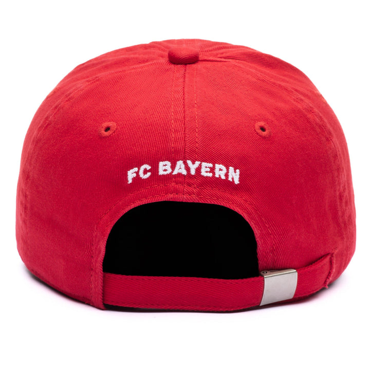 Fan Ink FC Bayern Munich Youth Bambo Classic Adjustable Hat | Red Bundesliga Cap