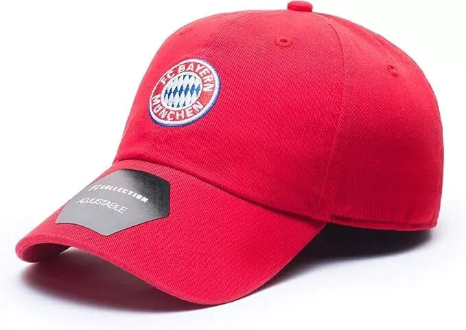 FC Bayern München Official Licensed Crest Hat - Adjustable Red image 0