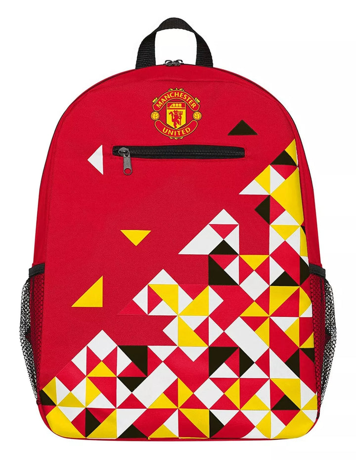 Official Manchester United Geometric Backpack - Forever Collectibles image 0