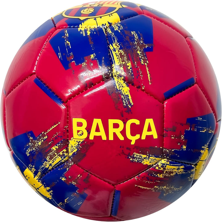 Official FC Barcelona Soccer Ball - Red &amp; Blue - Icon Sports