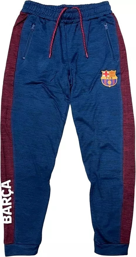Official FC Barcelona Joggers with Side Stripe - Icon Sports image 0
