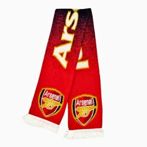 Official Arsenal FC Knit Scarf - Red &amp; White Fan Scarf image 1