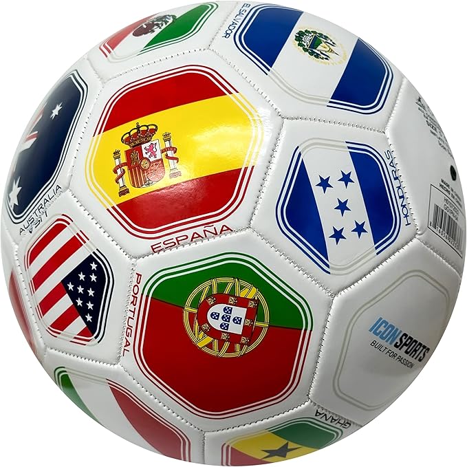 Official World Flags Soccer Ball (Size 3) - Featuring 12 National Teams image 3