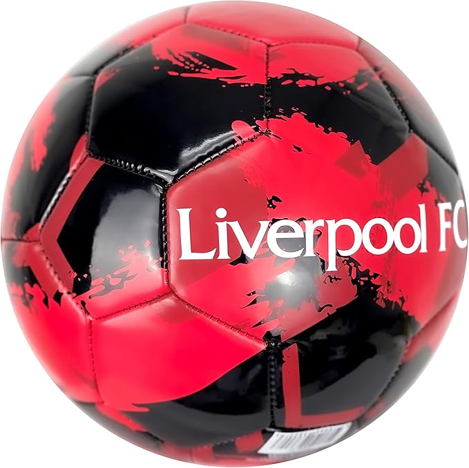 Official Liverpool FC Crest Soccer Ball (Size 4) - Red/Black image 3