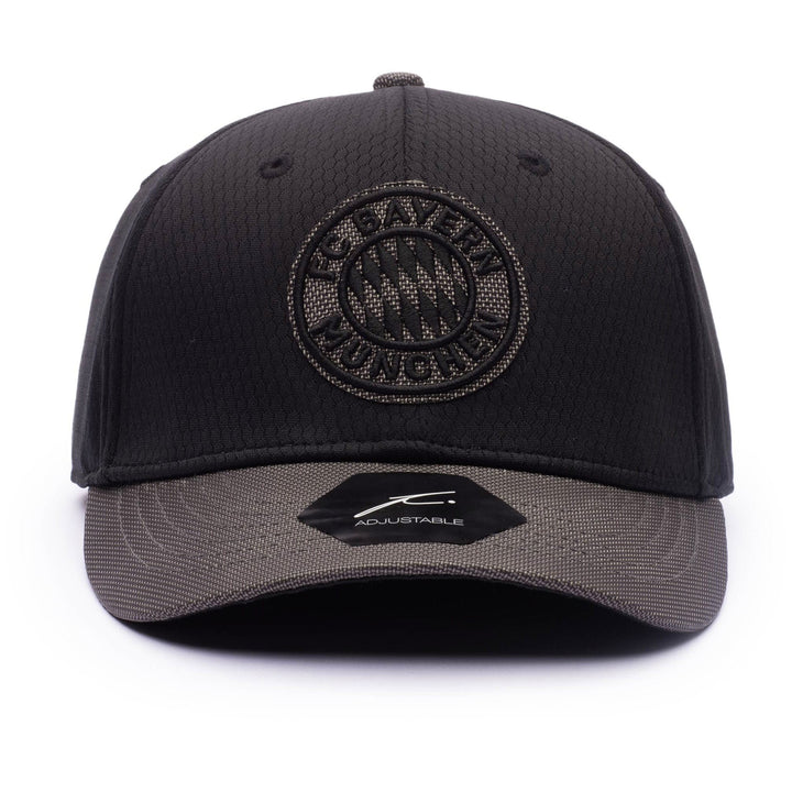 Fan Ink FC Bayern Munich Shadow Adjustable Hat | Black Tonal Bundesliga Soccer Cap