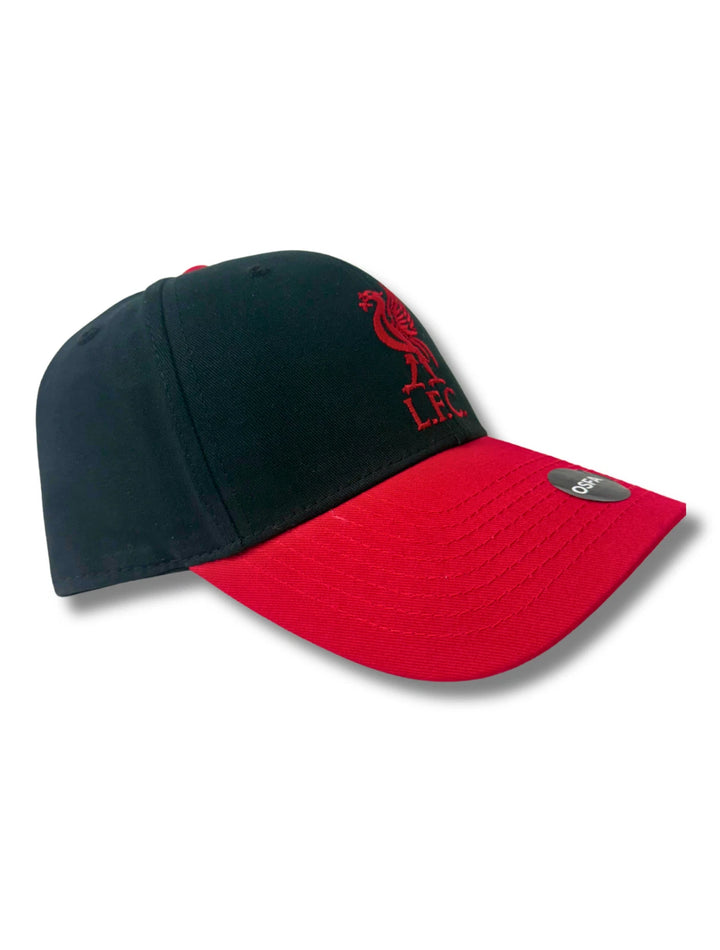Liverpool FC Official Licensed Adjustable Hat - Black &amp; Red image 2