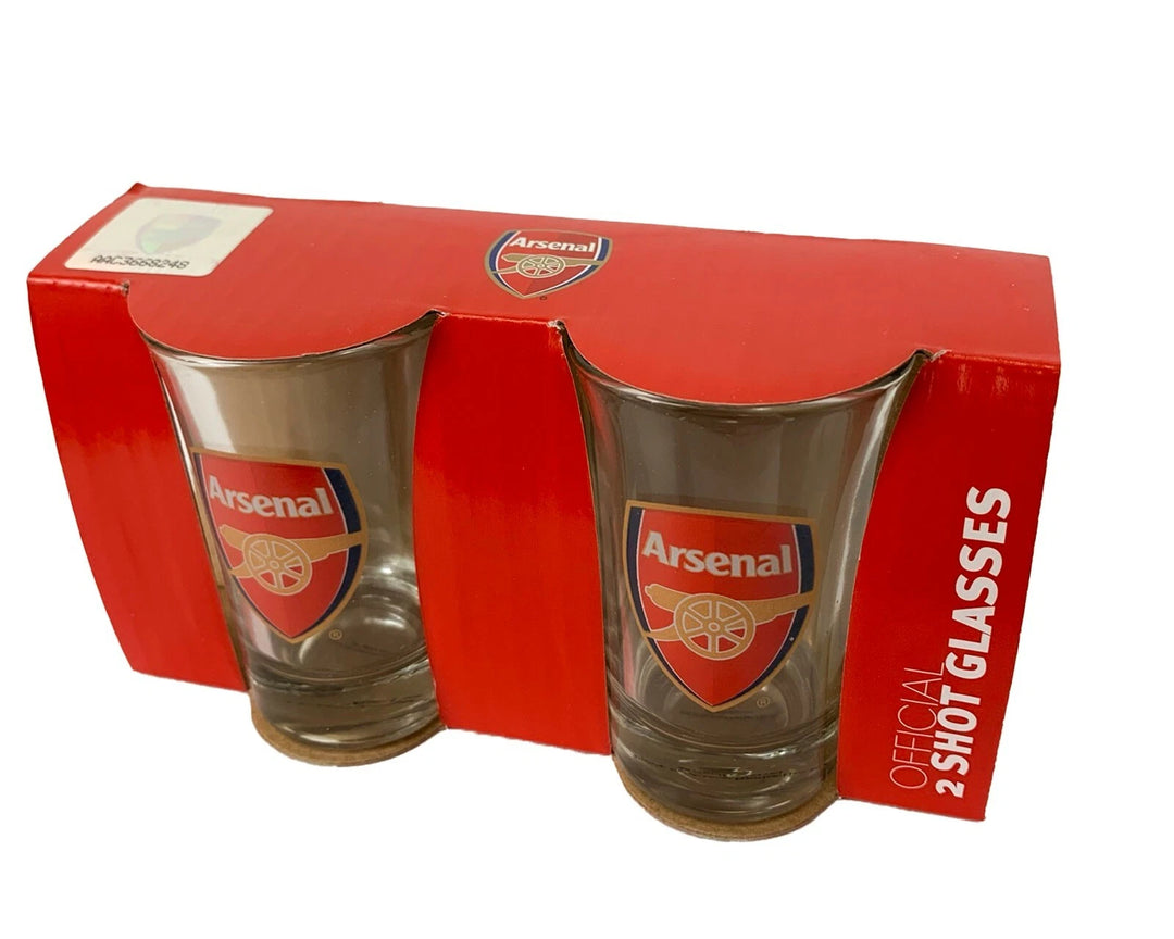 Official Arsenal FC Shot Glass Set (2-Pack) - Forever Collectibles image 2