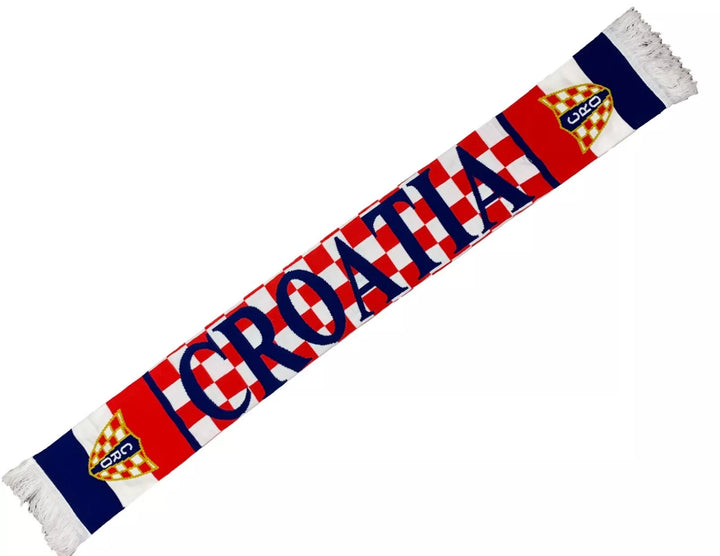 Croatia Checkered Pride Knit Scarf - Just 4 Kicks Inc. image 1