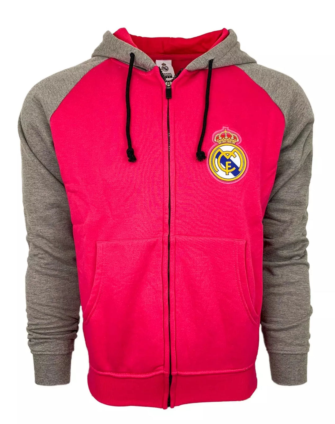 Official Real Madrid Rhinox Lightweight Hooded Sweatshirt - Pink image 0