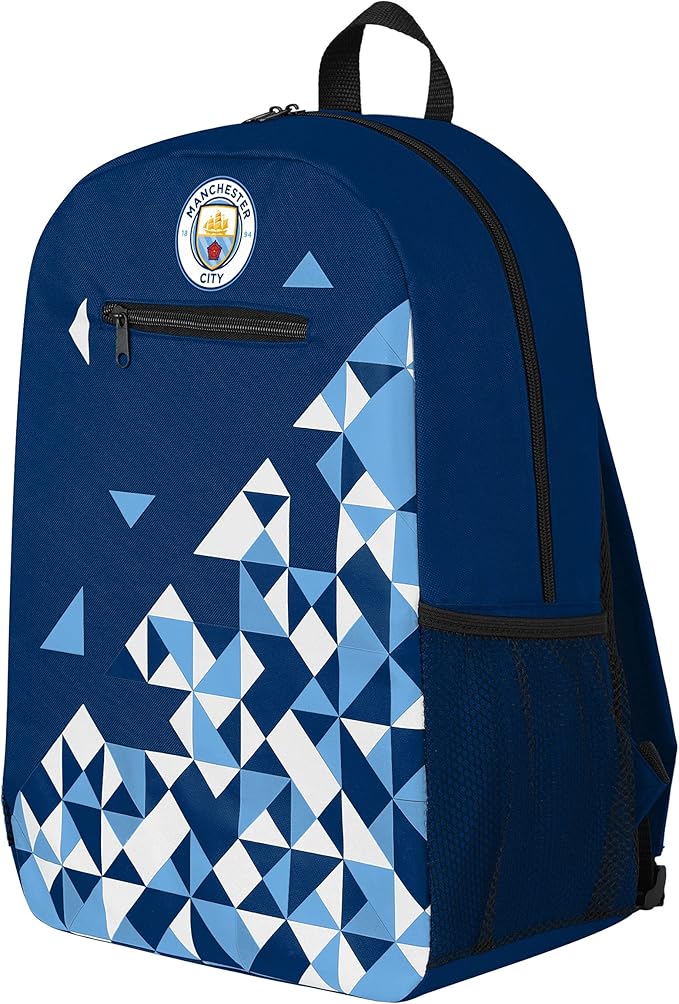 Official Manchester City Geometric Backpack - Forever Collectibles image 1