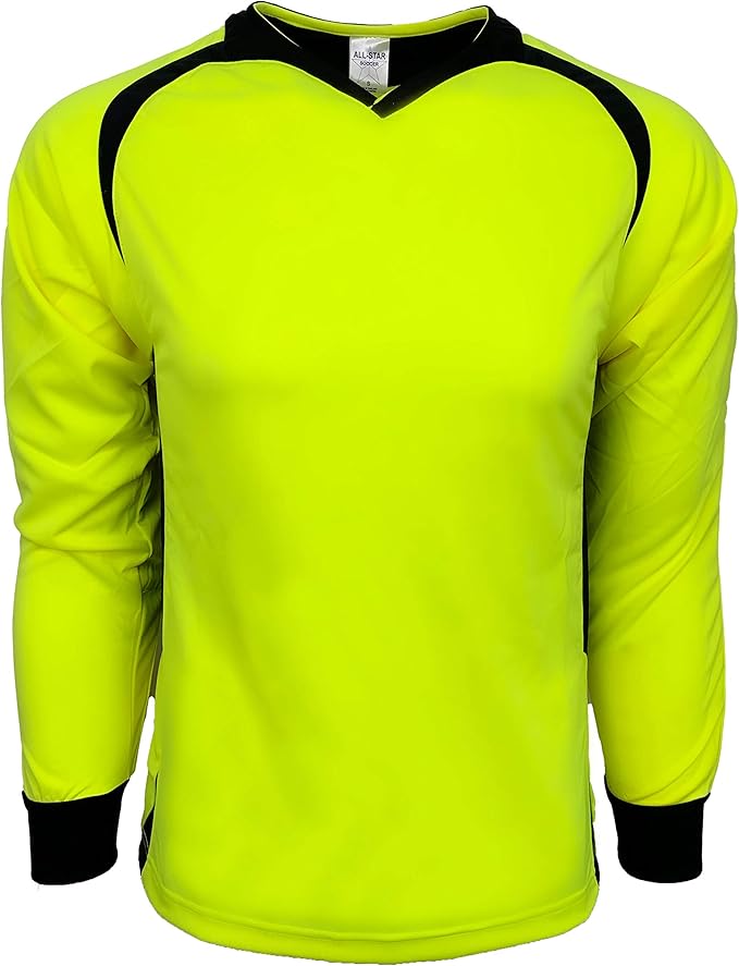 Protective Soccer Goalkeeper Set - Neon Yellow &amp; Black - Just 4 Kicks Inc. image 2