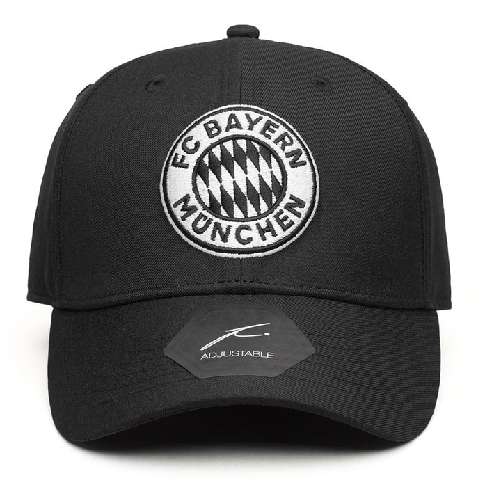Fan Ink FC Bayern Munich Hit Adjustable Hat | Black &amp; White Bundesliga Soccer Cap
