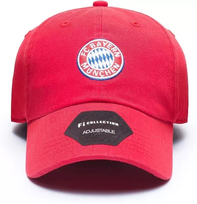 FC Bayern München Official Licensed Crest Hat - Adjustable Red image 1