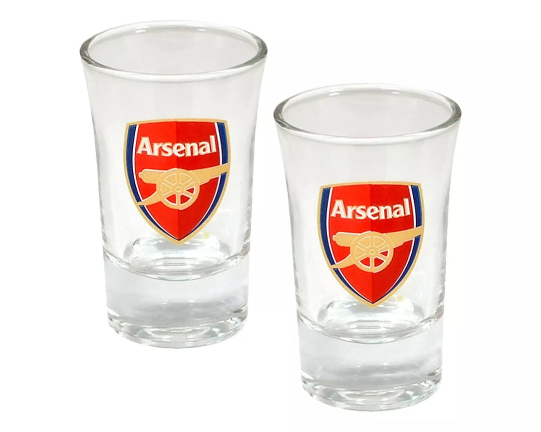 Official Arsenal FC Shot Glass Set (2-Pack) - Forever Collectibles image 1