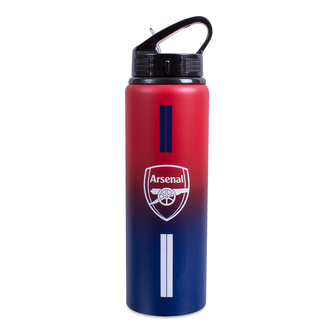 Hy-Pro Arsenal FC Stainless Steel Water Bottle Red Blue Fade Straw Jug 750ml