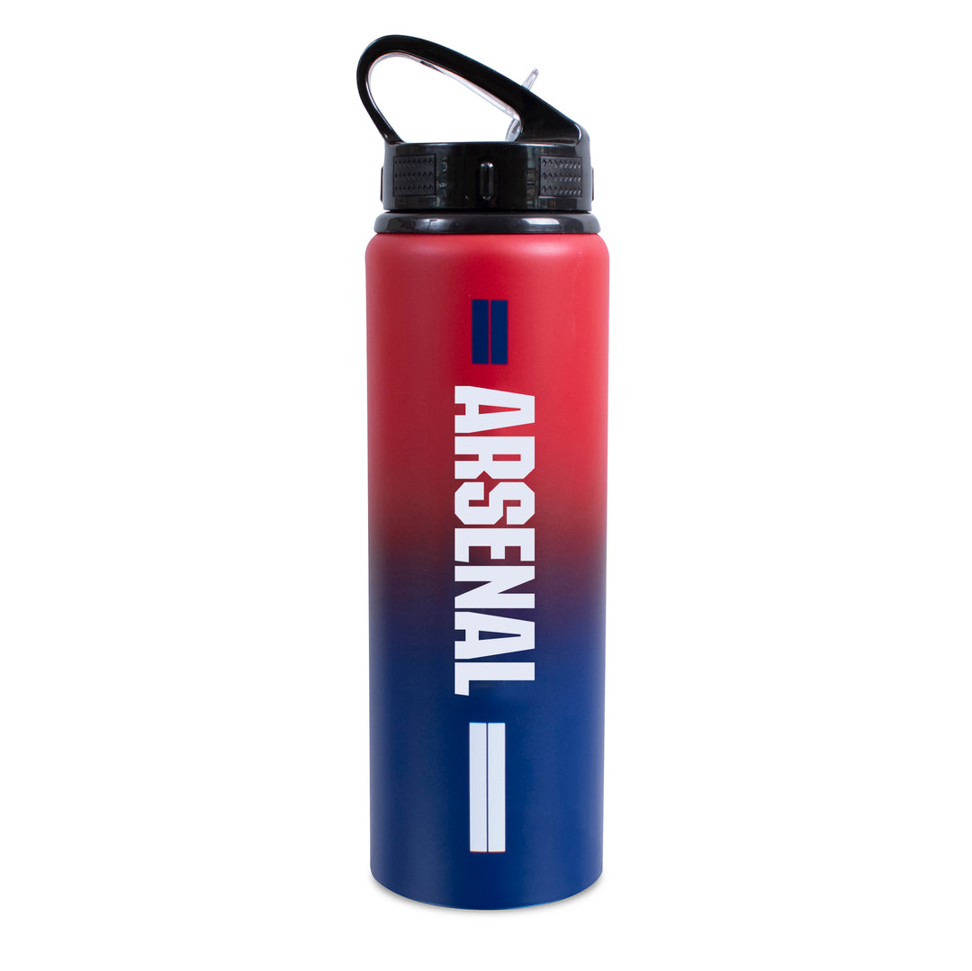 Hy-Pro Arsenal FC Stainless Steel Water Bottle Red Blue Fade Straw Jug 750ml