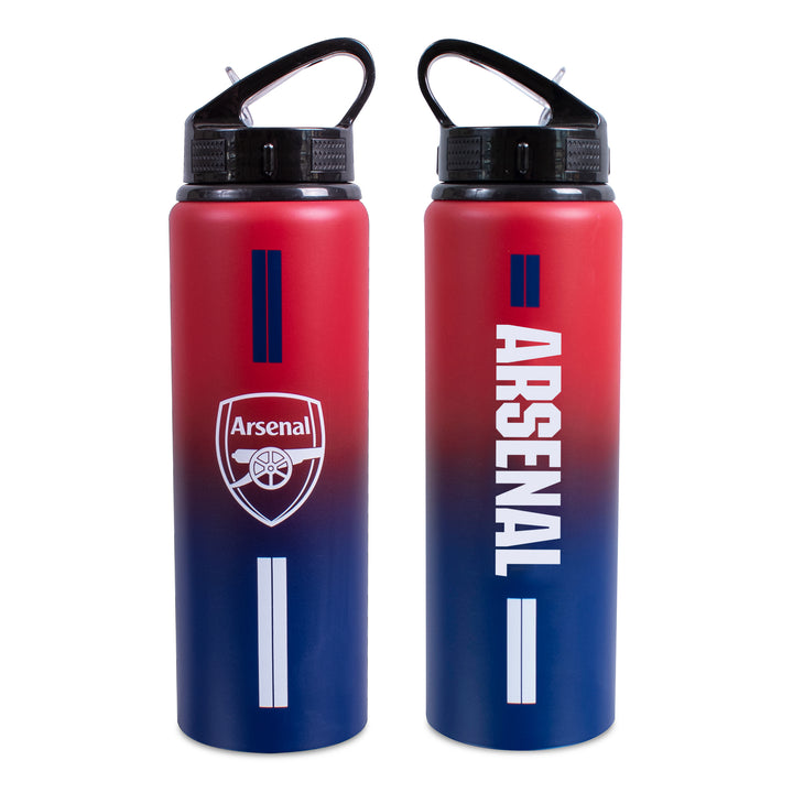 Hy-Pro Arsenal FC Stainless Steel Water Bottle Red Blue Fade Straw Jug 750ml