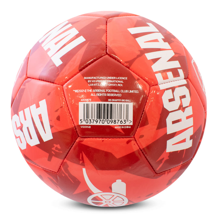 Hy-Pro Arsenal FC Graffiti Soccer Ball Red Training Football