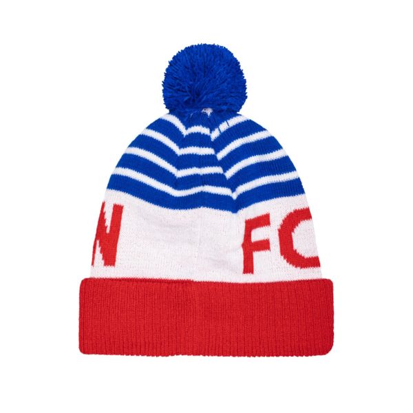 Fan Ink FC Bayern Munich Olympia Pom Beanie | Red &amp; White Bundesliga Knit Hat