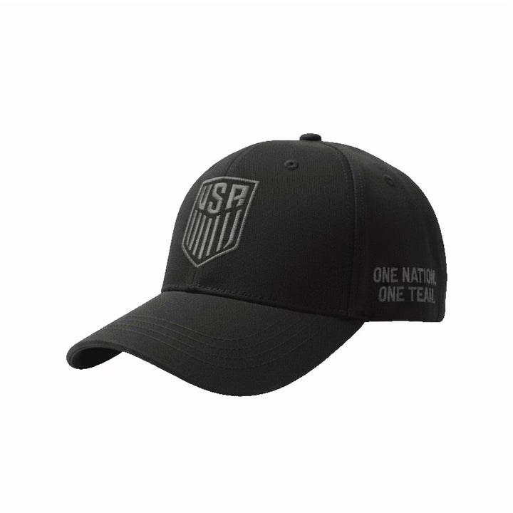 Icon Sports USMNT Official Baseball Cap | Black Adjustable Cotton World Cup Hat