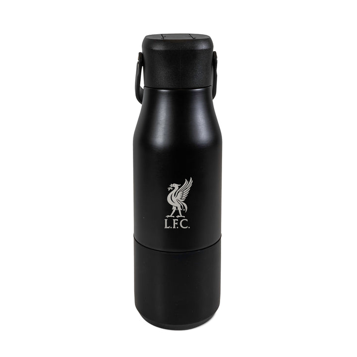 Hy-Pro Liverpool FC Stainless Steel Water Bottle Black Handle Straw Jug 620ml