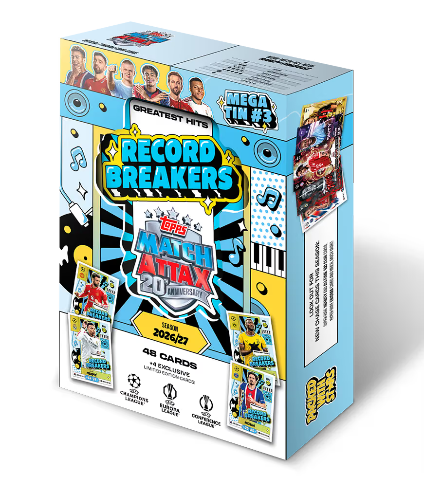 Match Attax 2026/27 Mega Tin – 52 Cards + 4 Exclusive Greatest Hits LEs