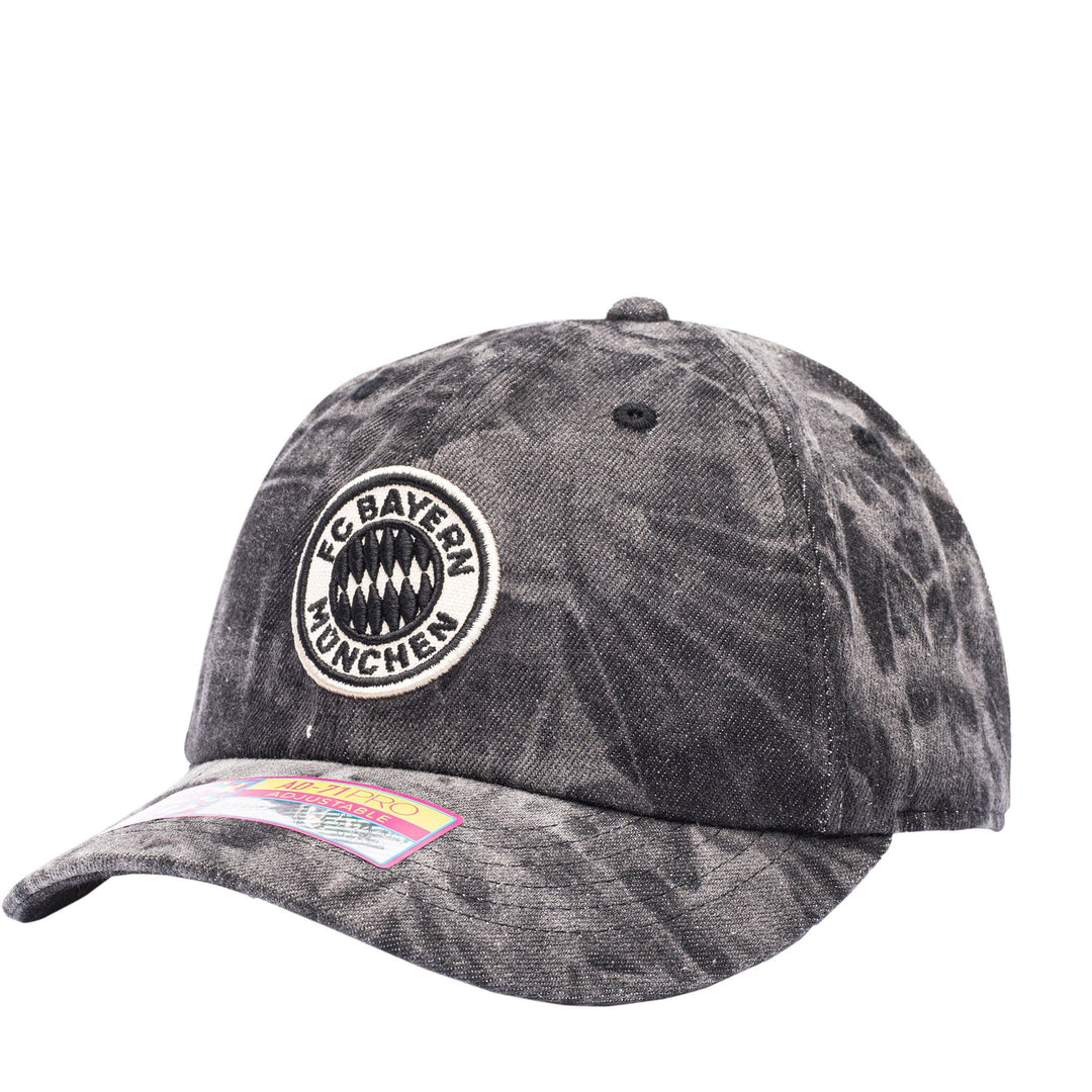 Fan Ink FC Bayern Munich Club Ranch Adjustable Hat | Acid Wash Bundesliga Cap