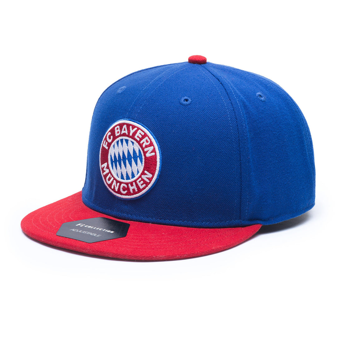 Fan Ink FC Bayern Munich Snapback Hat | Blue &amp; Red Bundesliga Soccer Cap