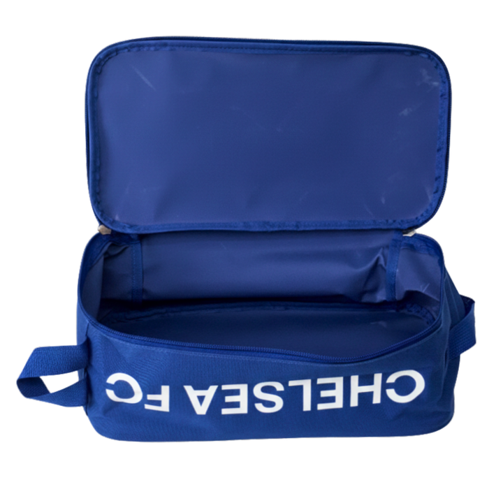 Icon Sports Chelsea FC Soccer Shoe Bag | Blue &amp; White 100% Polyester EPL Travel Bag