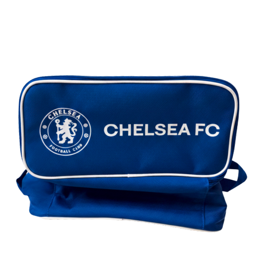 Icon Sports Chelsea FC Soccer Shoe Bag | Blue &amp; White 100% Polyester EPL Travel Bag