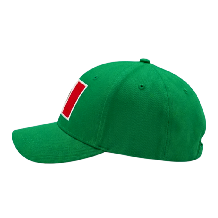 Icon Sports Mexico Soccer Flag Baseball Cap | Green &amp; White 100% Cotton OSFM Hat