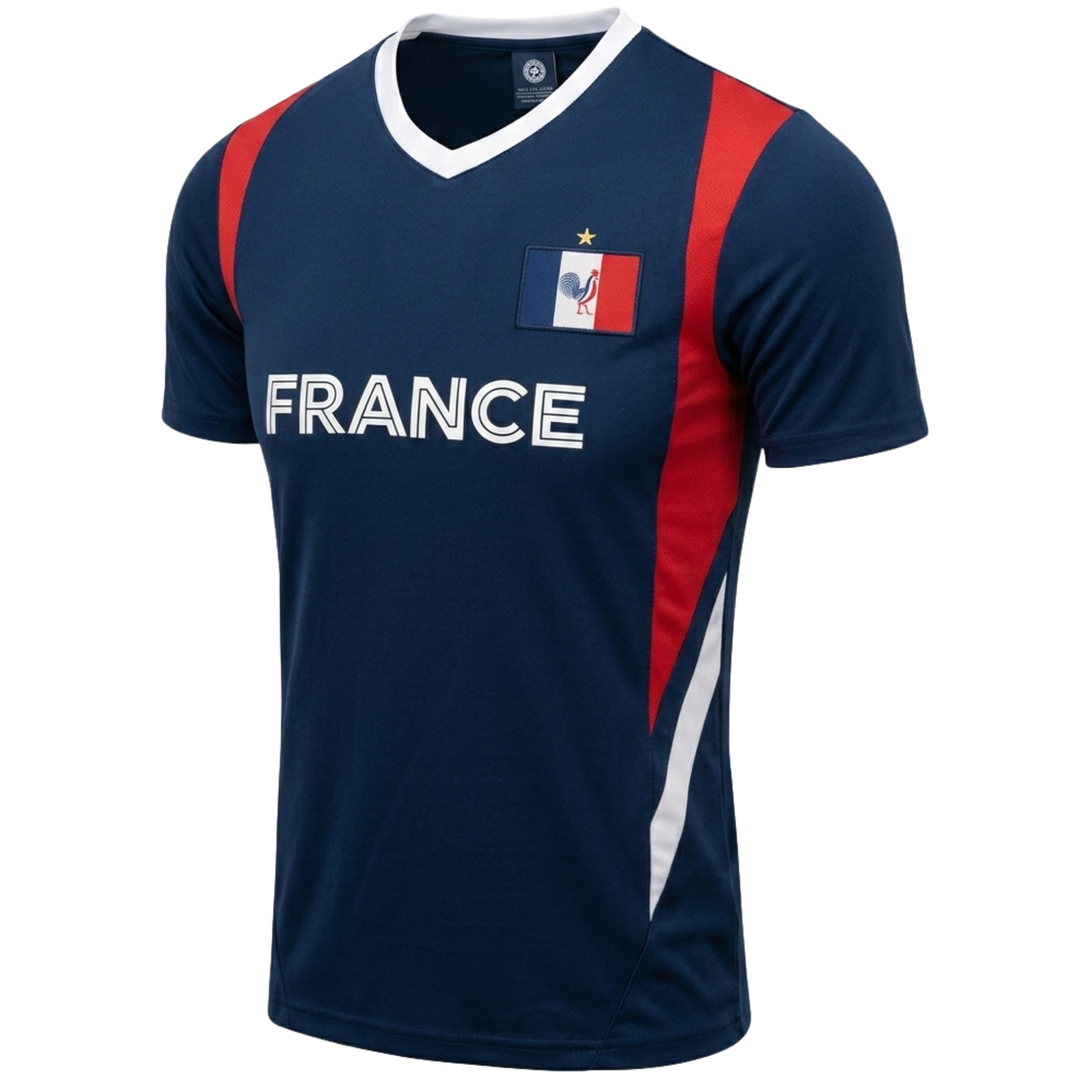J4K Inc. France Soccer Jersey | Navy World Cup Fan Shirt YS-XL
