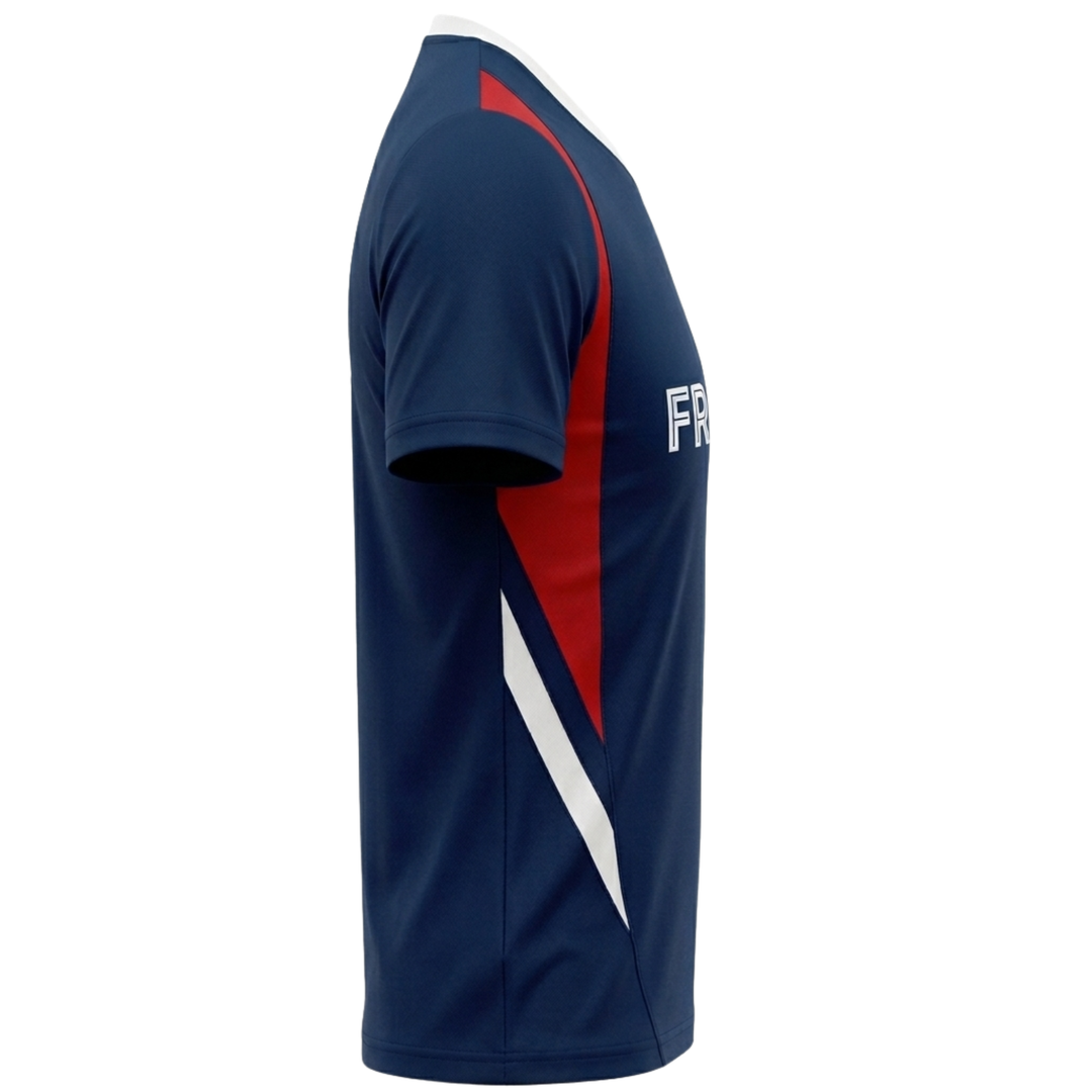 J4K Inc. France Soccer Jersey | Navy World Cup Fan Shirt YS-XL