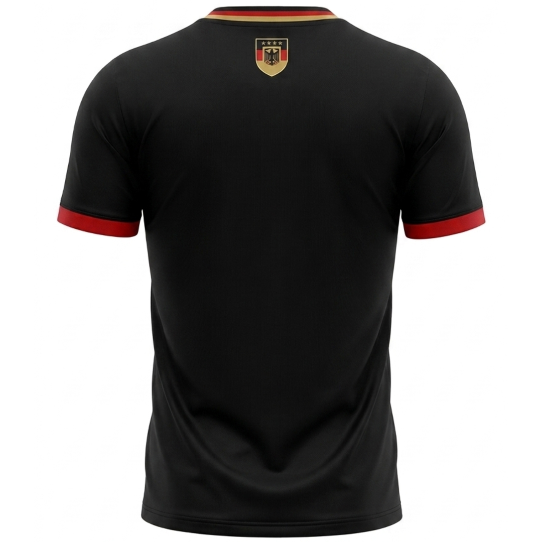 J4K Inc. Germany Soccer Jersey | White Black Red Men &amp; Boys Apparel