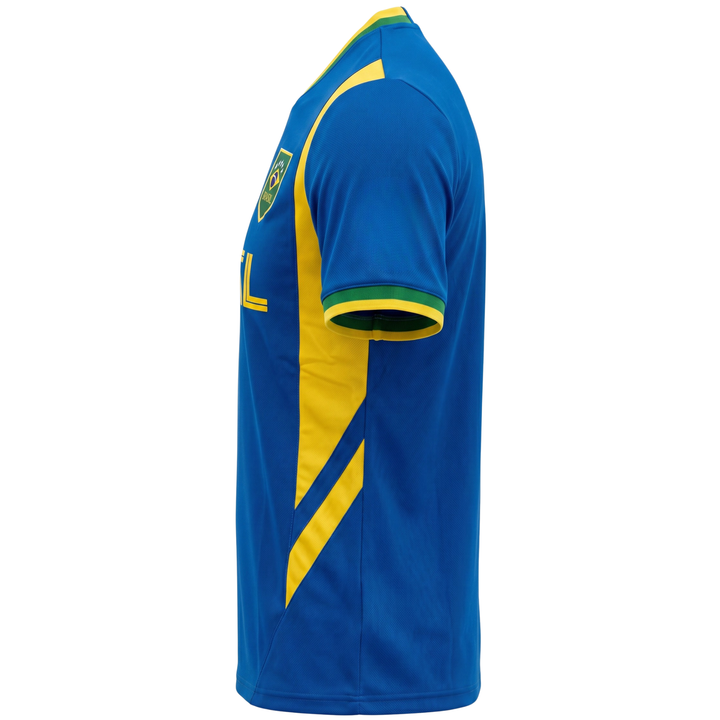 J4K Inc. Brazil World Cup Soccer Jersey | Blue Yellow Men &amp; Boys Apparel