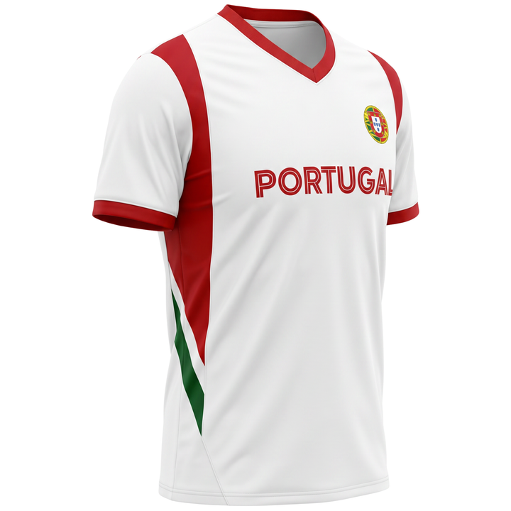 J4K Inc. Portugal World Cup Soccer Jersey | White Men &amp; Boys Apparel