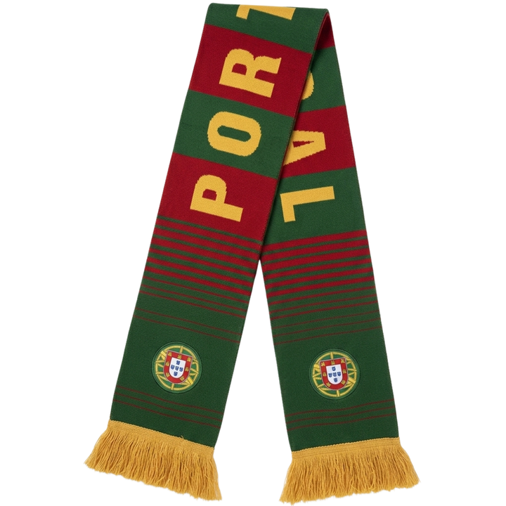 J4K Inc. Portugal World Cup Scarf | 67x7" Fan Accessory
