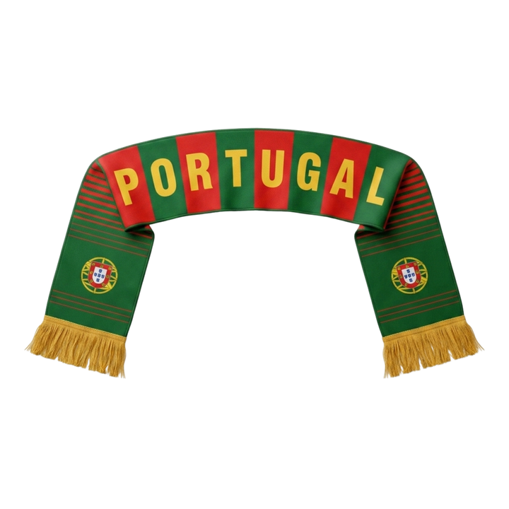 J4K Inc. Portugal World Cup Scarf | 67x7" Fan Accessory