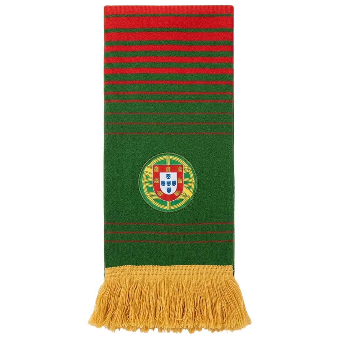 J4K Inc. Portugal World Cup Scarf | 67x7" Fan Accessory