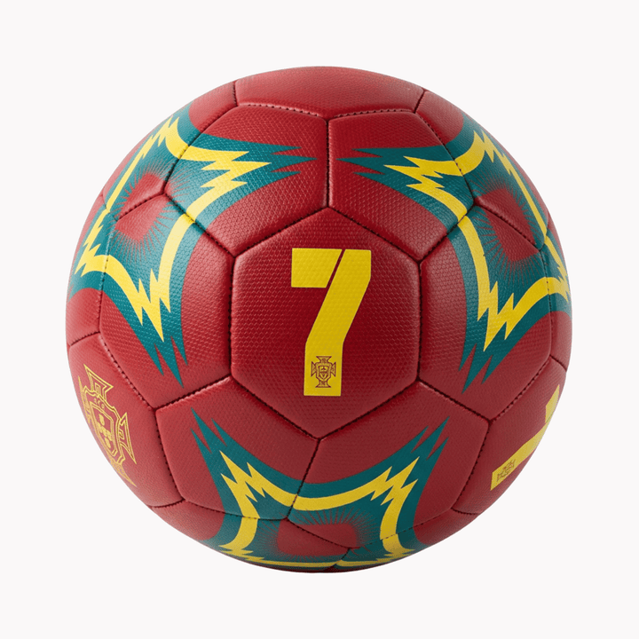 Icon Sports Portugal No. 7 Soccer Ball, Maroon/Gold/Green, Official Licensed