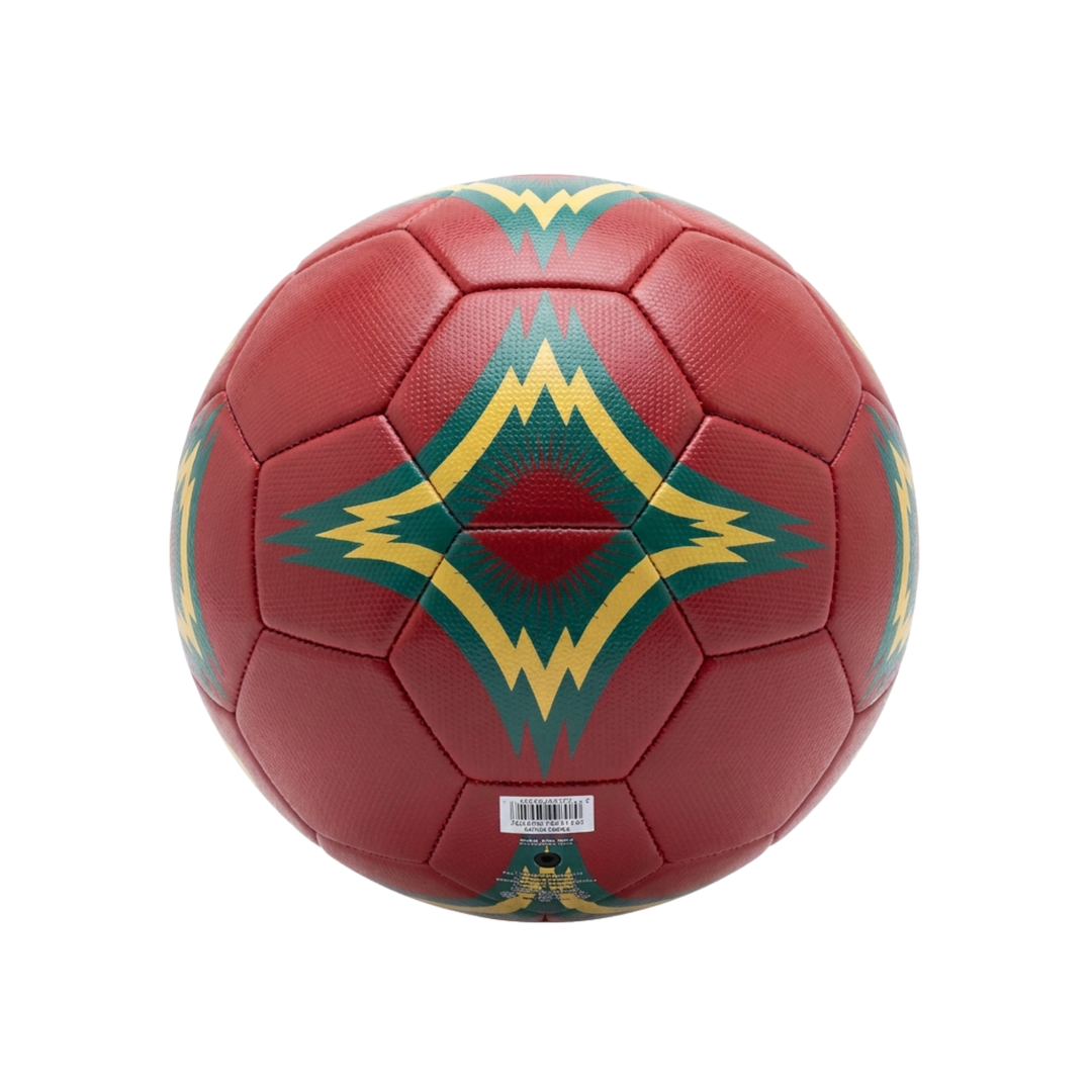 Icon Sports Portugal No. 7 Soccer Ball, Maroon/Gold/Green, Official Licensed