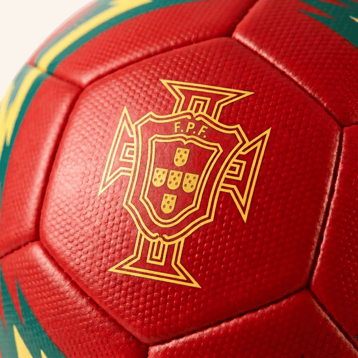 Icon Sports Portugal No. 7 Soccer Ball, Maroon/Gold/Green, Official Licensed