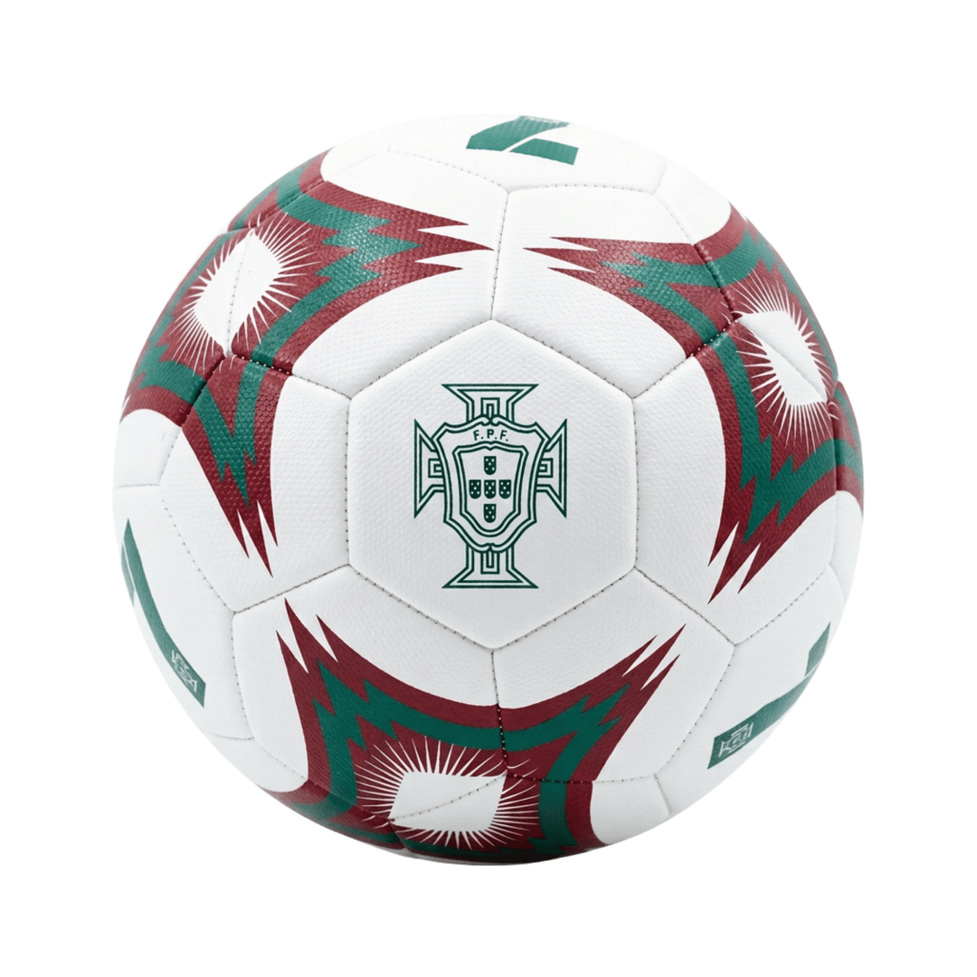Icon Sports Portugal No. 7 Soccer Ball, White/Maroon/Green, Official Licensed
