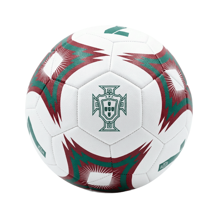 Icon Sports Portugal No. 7 Soccer Ball, White/Maroon/Green, Official Licensed