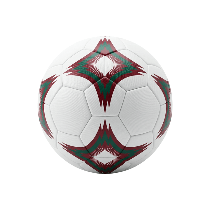 Icon Sports Portugal No. 7 Soccer Ball, White/Maroon/Green, Official Licensed