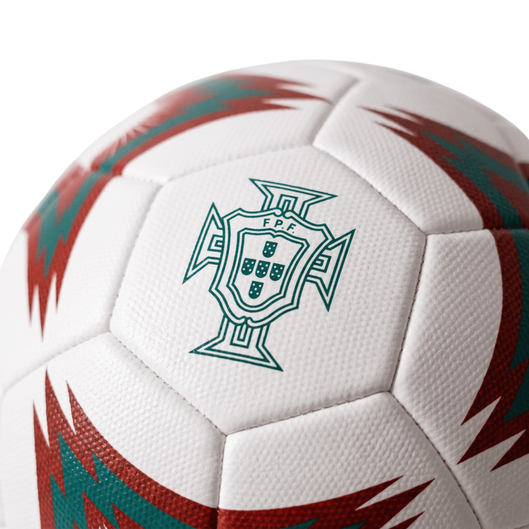 Icon Sports Portugal No. 7 Soccer Ball, White/Maroon/Green, Official Licensed